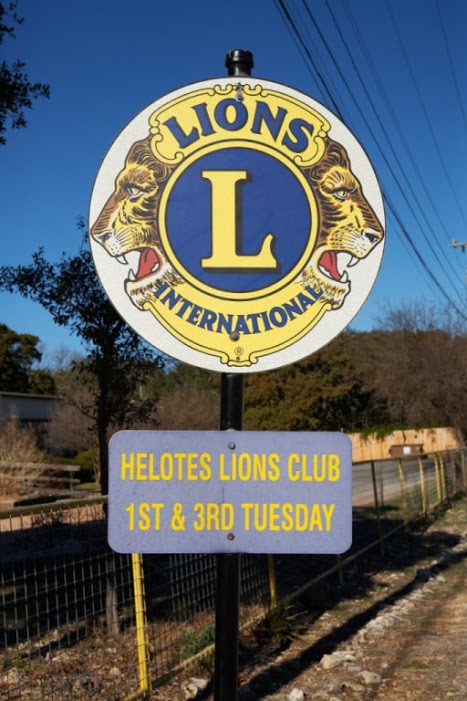 Helotes Lions Club Sign